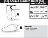 Zero Gravity Double Bubble Windscreen for 2015-18 Yamaha YZF-R3/R25 - Dark Smoke - 16-553-19