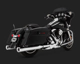 Vance & Hines Eliminator 400 Slip-On Mufflers for 1995-16 Harley Touring - Chrome - 16703