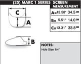 Zero Gravity Marc1 Windscreen for 2008-13 Yamaha YZF-R6 - Clear - 25-580-01