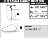 Zero Gravity Double Bubble Windscreen for 2003-09 Buell XB9R / XB12R Firebolt - Light Smoke - 16-855-02