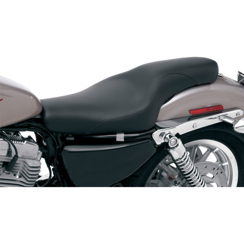 Saddlemen Profiler Low Profile 2-Up Seat for 2004-20 Harley Sportster models - Black/Smooth - 807-11-047