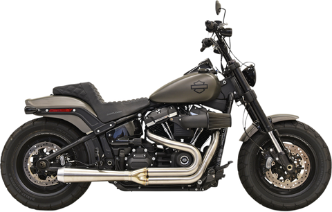 Bassani Road Rage Exhaust for 2018-19 Fat Bob / Slim - Stainless Steel - 1S92SS