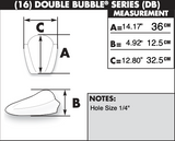 Zero Gravity Double Bubble Windscreen for 2005-07 Ducati 749 / 999 - Dark Smoke - 16-728R-19