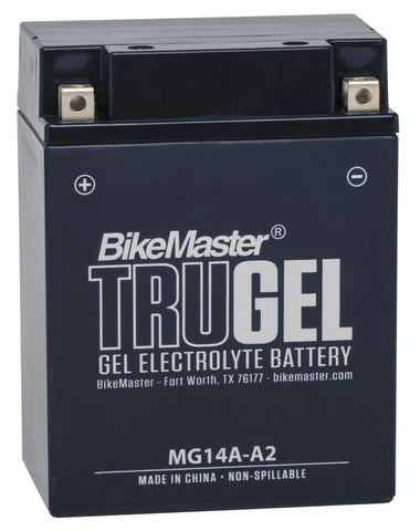 BikeMaster TruGel Battery - 12 Volt - MG14A-A2