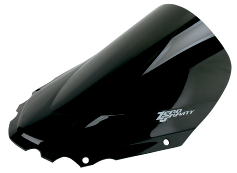 Zero Gravity Double Bubble Windscreen for 2008-14 Kawasaki KLR650 models - Dark Smoke - 16-206-19