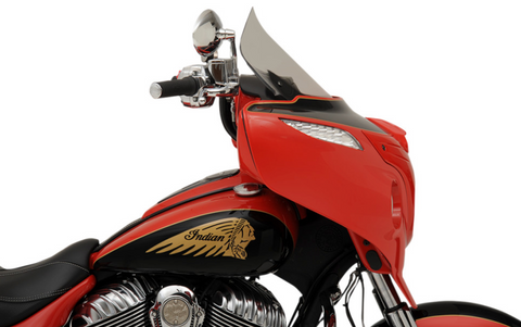 Klock Werks Flare Windshield for 2014-21 Indian Chieftain / Roadmaster models - 14 inch - Clear